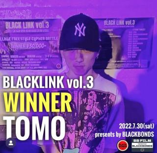 tomo先生　ALLAGE FREESTYLE CYPHER BATTLE『BLACK LINK vol.3』優勝！！